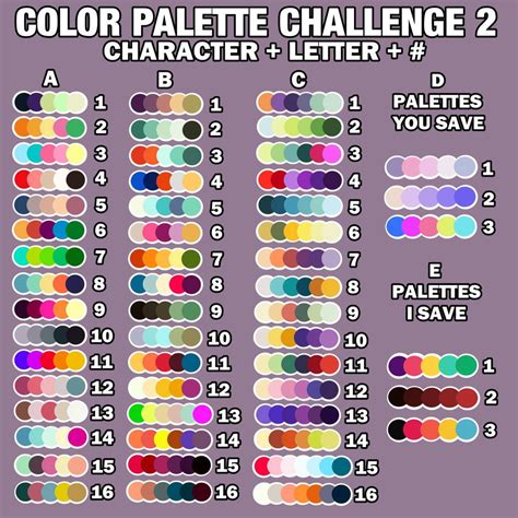 Color palette challenge 2 (CLOSED) by Arachnide-pool on DeviantArt