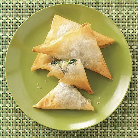 Spinach Cheese Triangles Recipe | Taste of Home