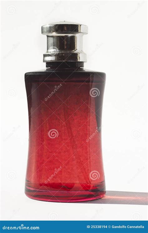 Perfume in red bottle stock photo. Image of beautiful - 25338194