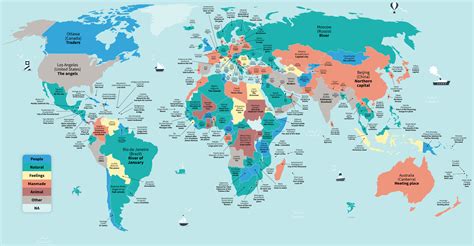 World Map With Country Names And Capitals 18 Images - World Map Of ...