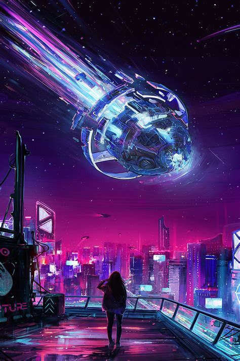 Cyberpunk, City, Digital Art, Sci Fi Poster - Etsy