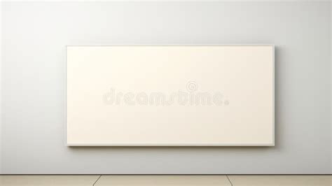 Minimalist Empty Gallery Wall Mockup for Painting Stock Illustration ...