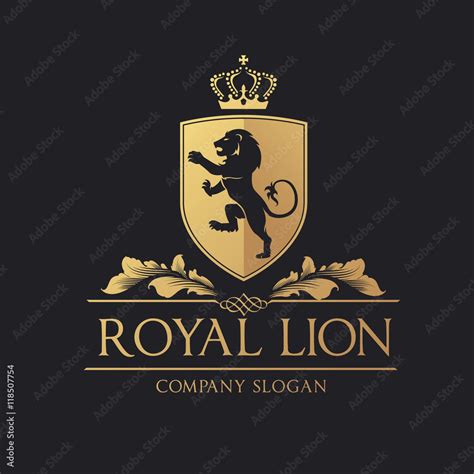 Royal Lion logo. lion logo. hotel logo. vector logo template. Stock ...