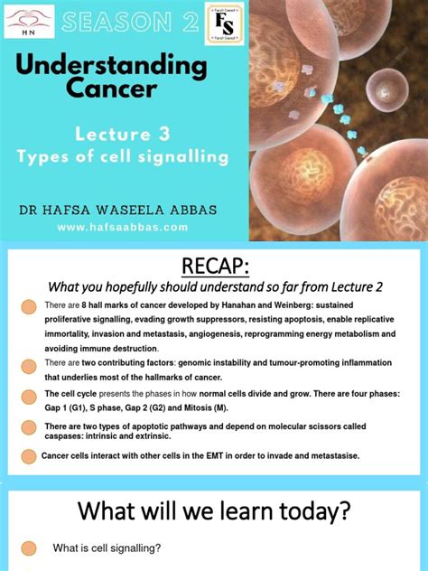 Lecture 3 Types of Cell Signalling Notes | PDF