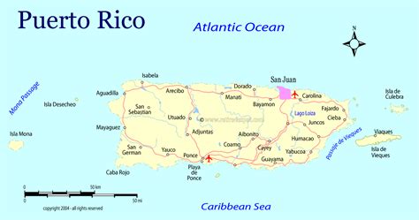 Puerto Rico Map - TravelsFinders.Com