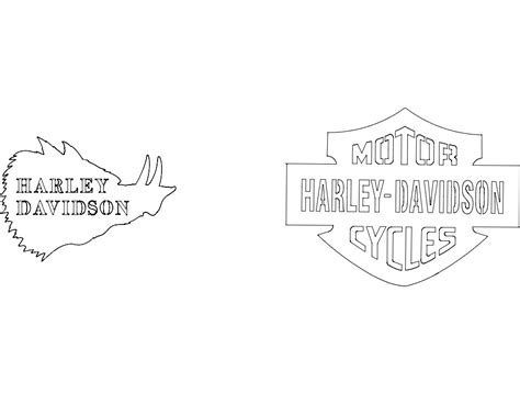 Harley-Davidson dxf File DXF File | Vectors File