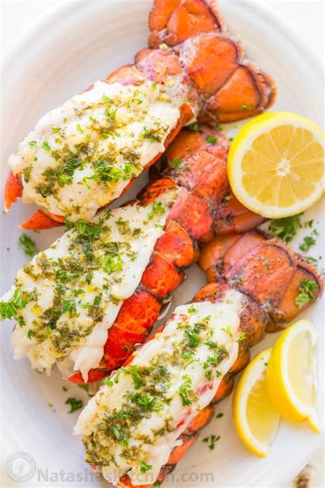 Lobster Tails Recipe with Garlic Lemon Butter - NatashasKitchen.com