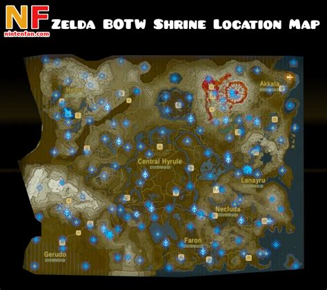 Zelda breath of the wild locations of all shrines - neloprime