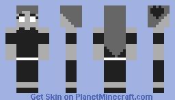 Shadow girl Minecraft Skin