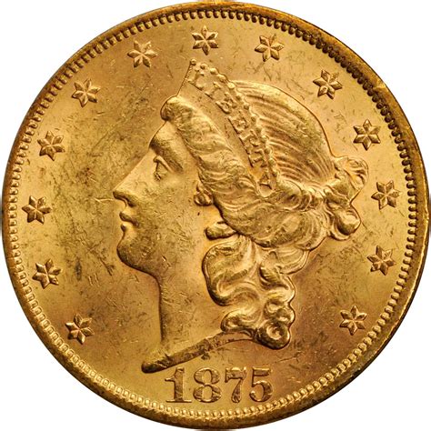 Value of 1875 $20 Liberty Double Eagle | Sell Rare Coins