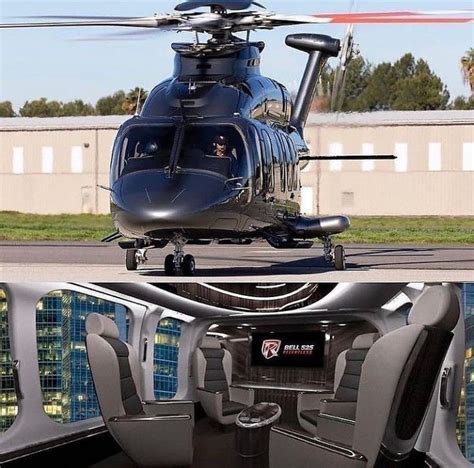 Luxury Helicopter Interior and Exterior View