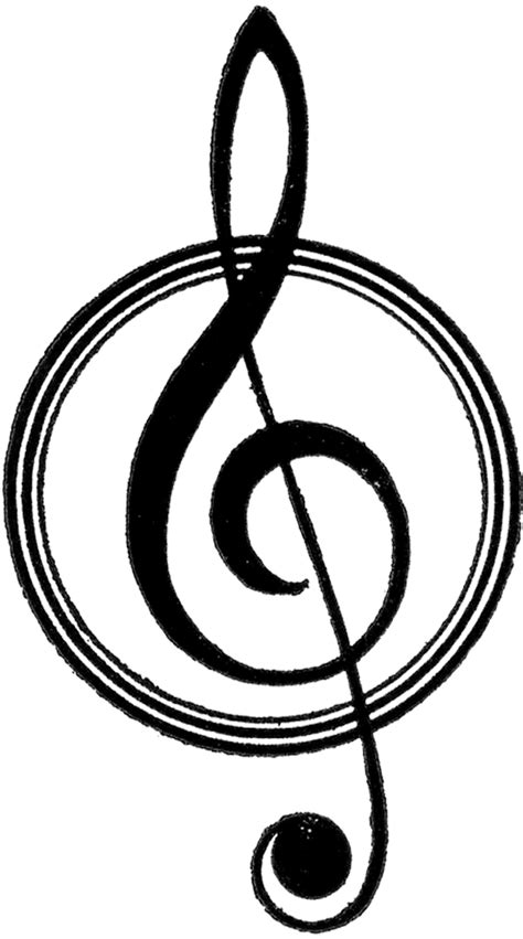 Vintage Music Clef Symbol! - The Graphics Fairy