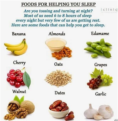 Healthy! Foods for Helping You SLEEP