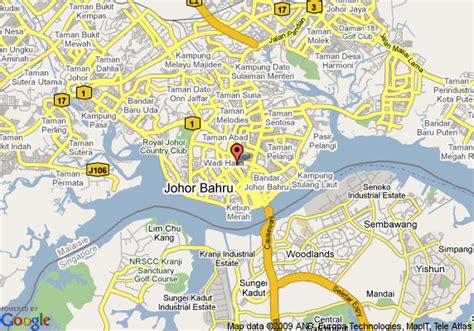 Johor Bahru Map - Malaysia