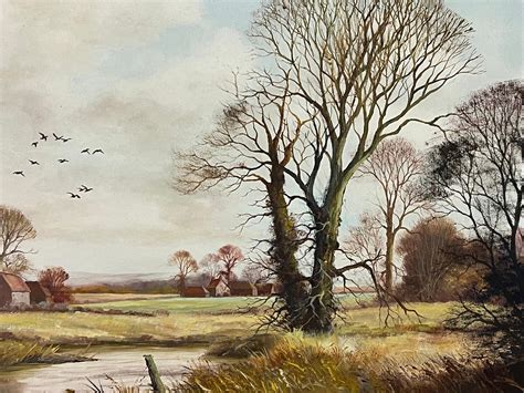 Peter J Greenhill - Oil painting of an English Country Landscape by ...