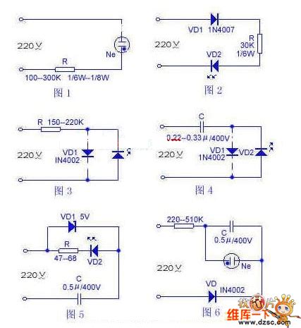 220v led indicator light circuit diagram - LED_and_Light_Circuit ...