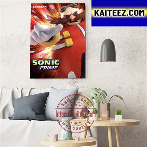 Eggman On Sonic Prime Poster Movie Art Decor Poster Canvas - Kaiteez