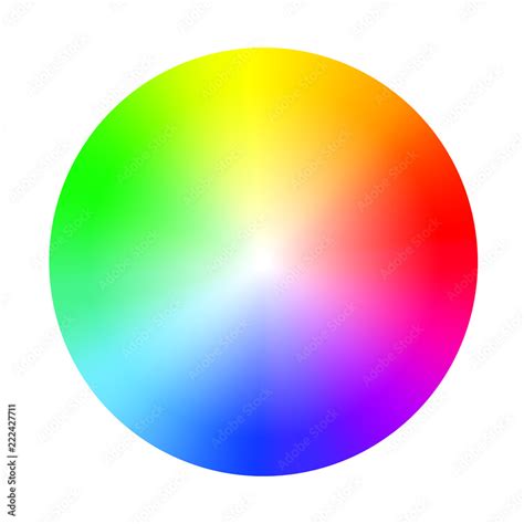 Color wheel guide with saturation and highlight. Colour picker ...