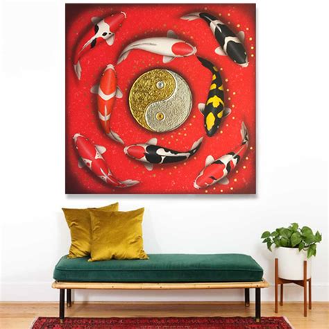 Beautiful Koi Fish Feng Shui Paintings for Sale Online