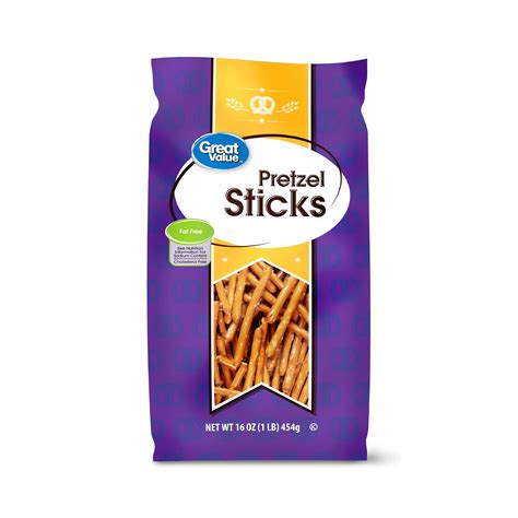 Great Value Pretzel Sticks, 16 oz - Walmart.com - Walmart.com