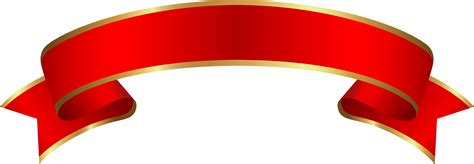 Red Gold Banner Png Clip Art Image Gold Banner Art Images Ribbon Banner ...