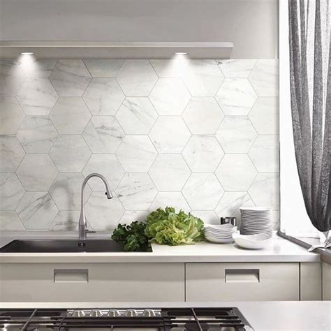 45 Eye-Catchy Hexagon Tile Ideas For Kitchens - DigsDigs