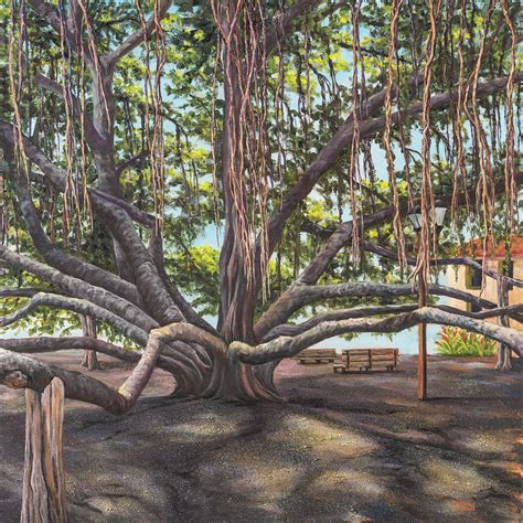 Banyan Tree Lahaina Maui Painting by Darice Machel McGuire