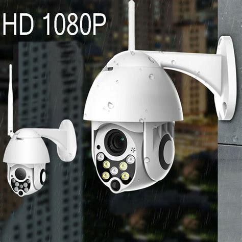 Surveillance Security Camera 4X Zoom 1080P HD Wireless PTZ Dome IP WiFi ...