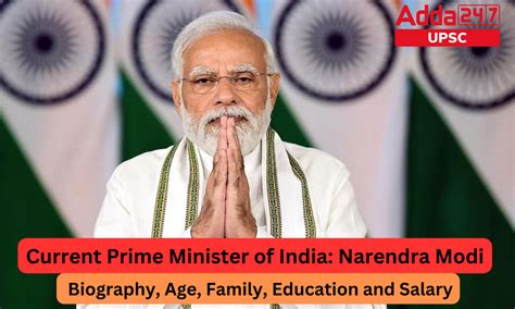 Narendra Modi Biography, Age, Family, Education and Salary