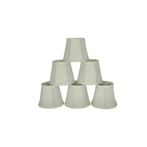 6 White Linen Chandelier Lamp Shade - Etsy