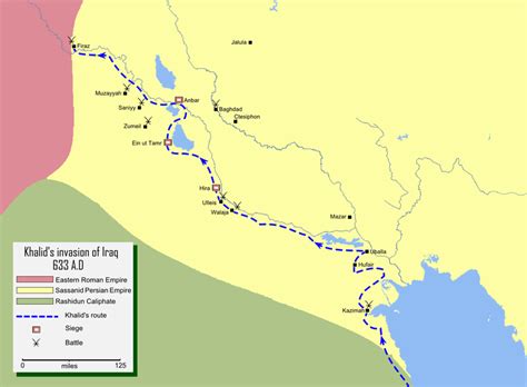 Khalid ibn al-Walid's Invasion of Iraq (Illustration) - World History ...