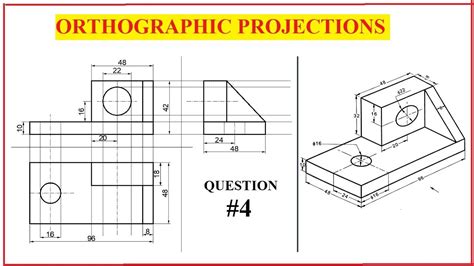 Projection Definition In Engineering Drawing : In an orthographic ...