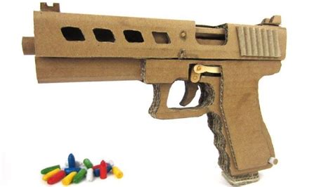 Papercraft Weapon How to Make Glock Gun 19 that Shoots Bullets ...