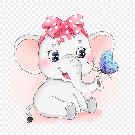 Cartoon Baby Elephant PNG, Vector, PSD, and Clipart With Transparent ...