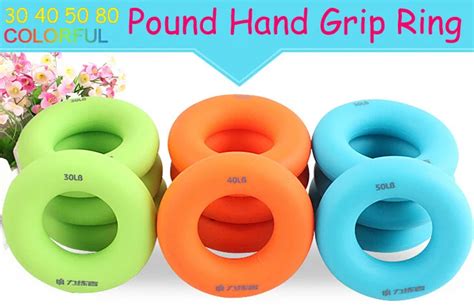 30 40 50 80 pounds heavy Hand Grip ring Device home gym grippers ...