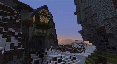 Mountain house Minecraft Map