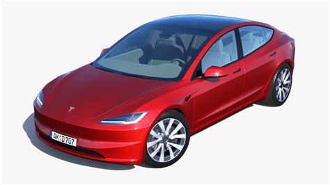 2023 New Tesla Model 3 3D Model