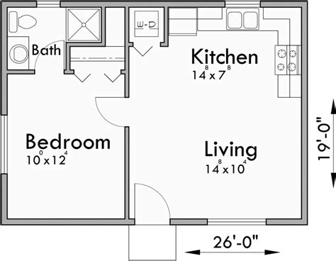 10+ Floor Plans For One Bedroom Homes – Home