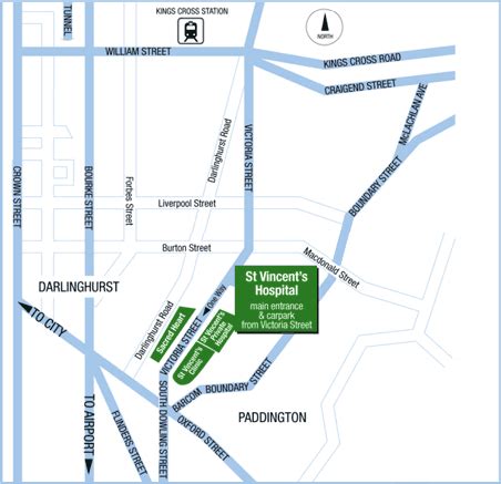 St. Vincent Hospital Campus Map