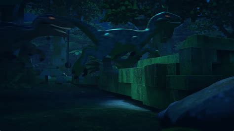 Blue jurassic camping raptor animation – Telegraph