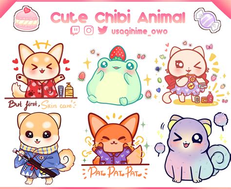 Chibi Kawaii Animal Drawings