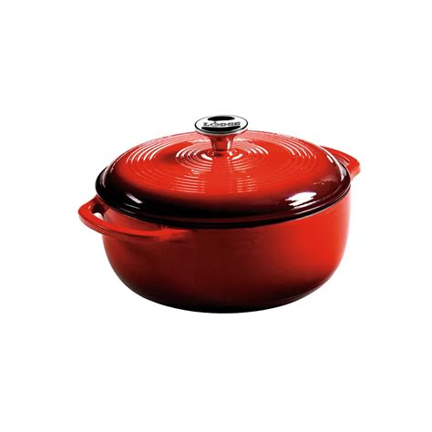 Lodge Enamel Dutch Oven, 4.5Qt, Red | The Home Depot Canada