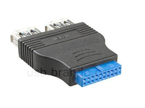 USB 3.0 20-Pin Header to USB 3.0 Type-A Connector