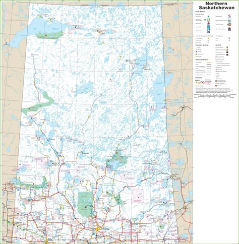 Map of Northern Saskatchewan - Ontheworldmap.com