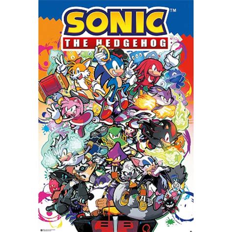 Sonic The Hedgehog: Sonic Comic Characters Poster | BIG W