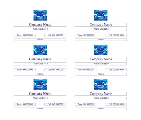 Business Card Template Word Free Download | DocTemplates