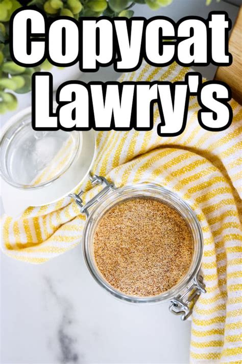 Homemade Copycat Lawry's Seasoned Salt Ingredients Recipe