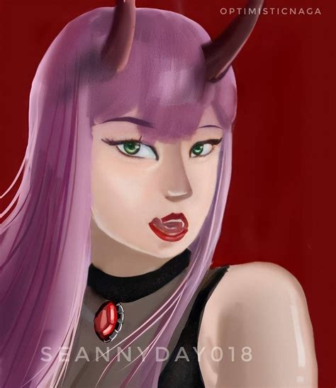 Zero Two fanart by OptimisticNaga on DeviantArt