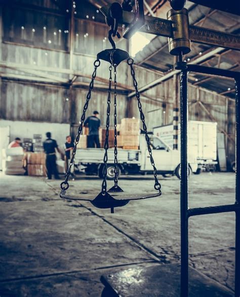 Premium Photo | Weight scale in warehouse