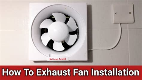 Bathroom Exhaust Fan Installation Guide